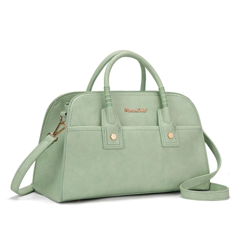 Load image into Gallery viewer, MWC-631LIME - Montana West Wrapped Handle Dome Satchel Bag - Lime Green
