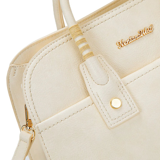 MWC-631TN - Montana West Wrapped Handle Dome Satchel Bag - Tan