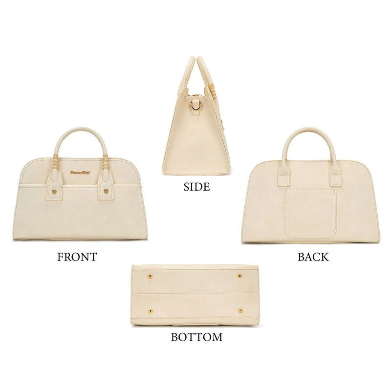 Load image into Gallery viewer, MWC-631TN - Montana West Wrapped Handle Dome Satchel Bag - Tan
