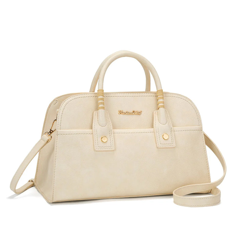 Load image into Gallery viewer, MWC-631TN - Montana West Wrapped Handle Dome Satchel Bag - Tan
