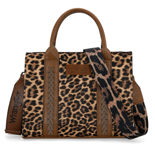 WG70-8120CLP - Wrangler Leopard Print Tote/Crossbody - Leopard