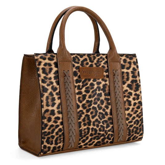 WG70-8120CLP - Wrangler Leopard Print Tote/Crossbody - Leopard