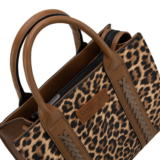 WG70-8120CLP - Wrangler Leopard Print Tote/Crossbody - Leopard