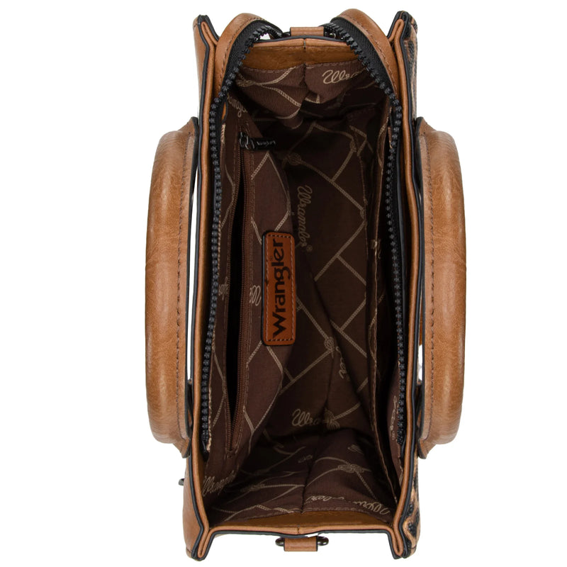 Load image into Gallery viewer, WG70-8120CLP - Wrangler Leopard Print Tote/Crossbody - Leopard

