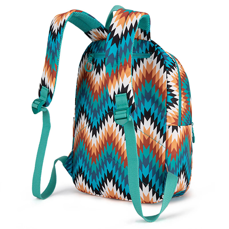 Load image into Gallery viewer, WG2206-9110TQ - Wrangler Aztec Print Backpack - Turquoise
