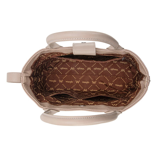 WG199-1824TN - Wrangler Carry-All Aztec Expandable Tote/Crossbody - Tan