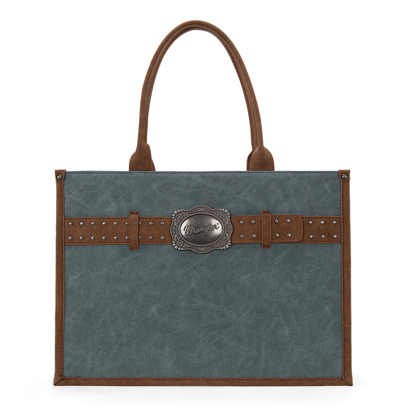 Load image into Gallery viewer, WG250G-8119JN - Wrangler Buckle Concealed Carry Large Tote - Jean
