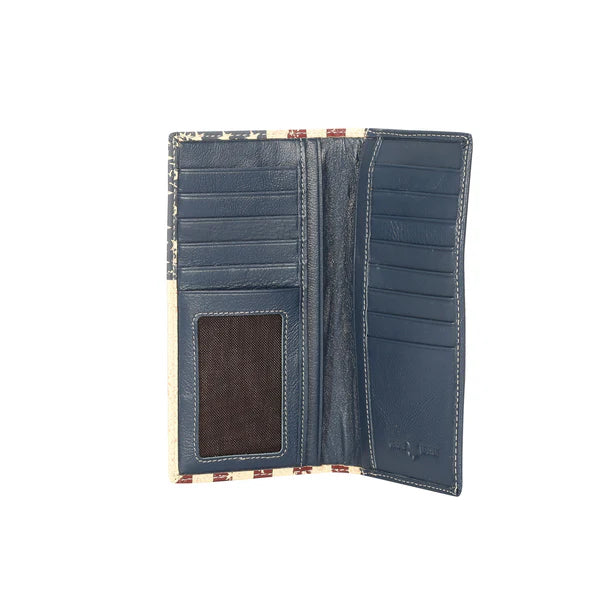 Load image into Gallery viewer, MWL-US01RD - Men's Genuine Leather Patriotic Collection Wallet
