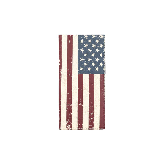 MWL-US01RD - Men's Genuine Leather Patriotic Collection Wallet