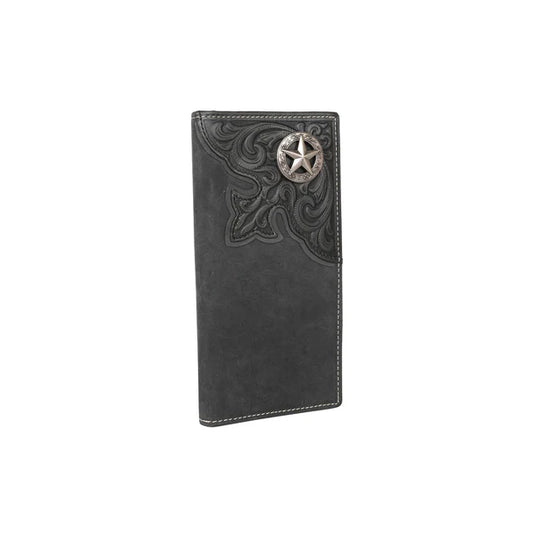 MWL-W031BK - Men's Genuine Tooled Leather Collection Wallet