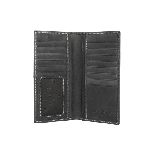 MWL-W031BK - Men's Genuine Tooled Leather Collection Wallet