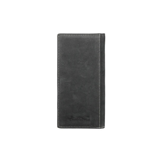 MWL-W033BK - Men's Genuine Hair-On Leather Collection Wallet