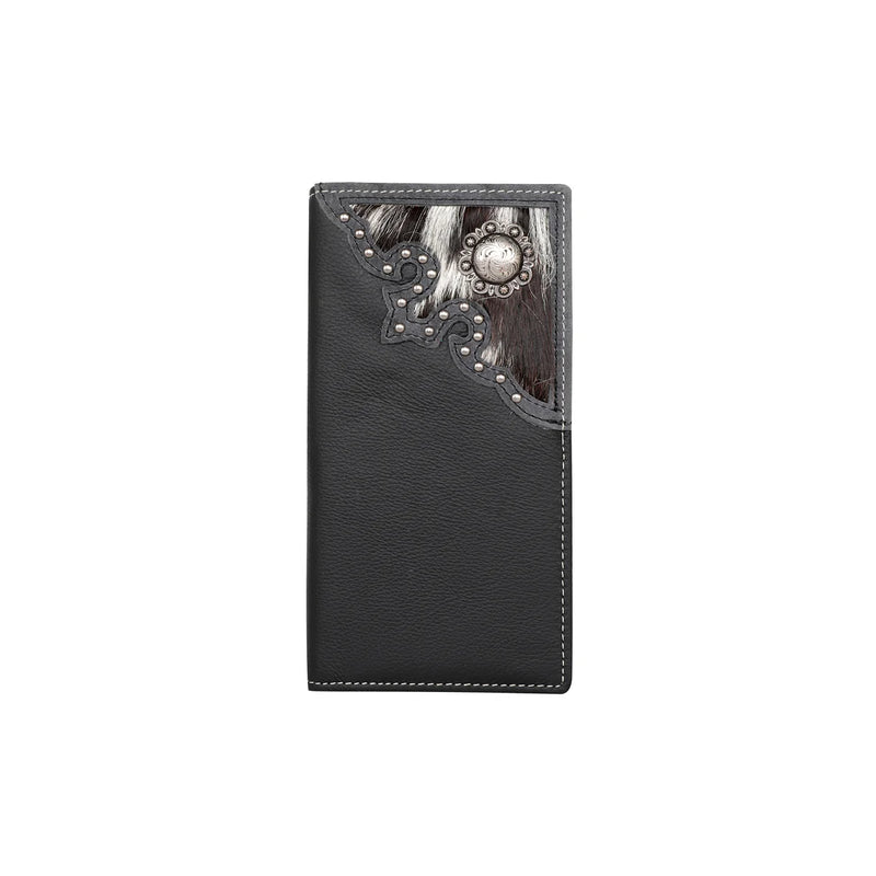 Load image into Gallery viewer, MWL-W033BK - Men's Genuine Hair-On Leather Collection Wallet
