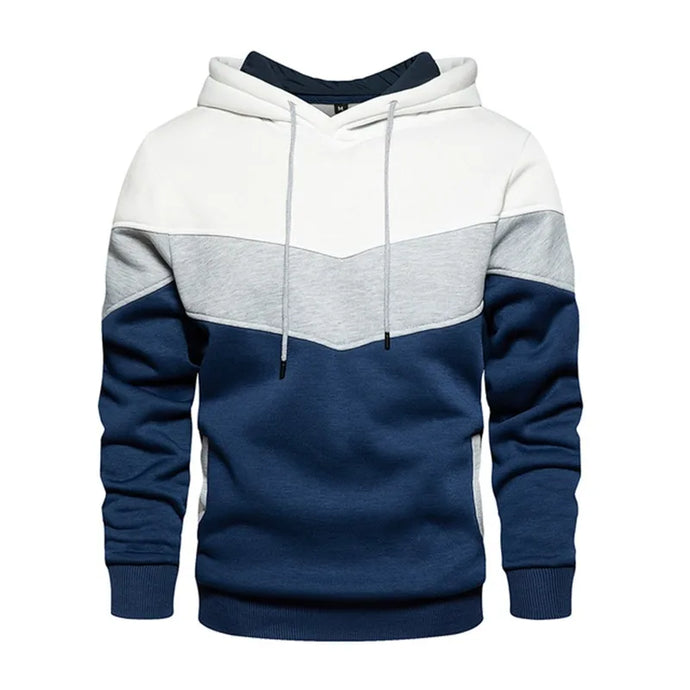 NIHSWST4 - Men's White/Grey/Blue Sweatshirt