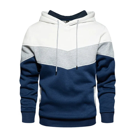 NIHSWST4 - Men's White/Grey/Blue Sweatshirt