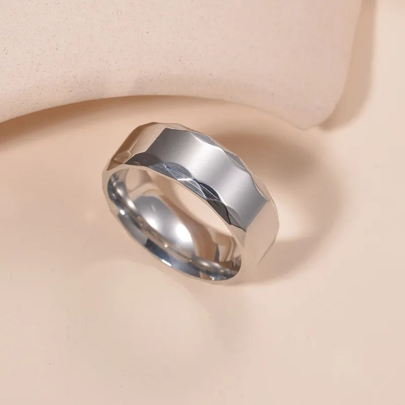 Load image into Gallery viewer, NIHRG1 - Modern Cut Men's Silver Ring
