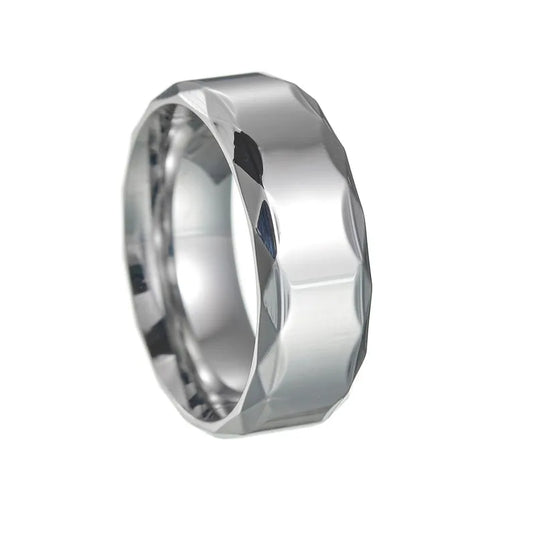 NIHRG1 - Modern Cut Men's Silver Ring