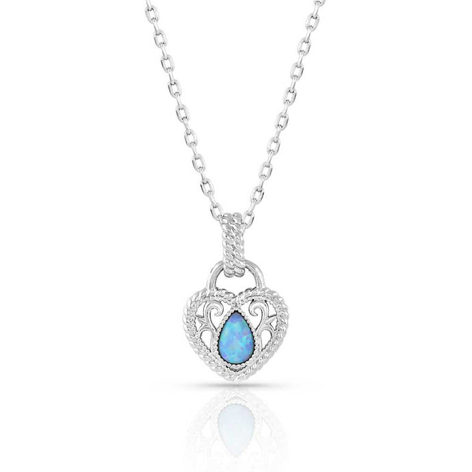 NC5114 - Montana Silversmiths Gleeful Heart Silver Necklace