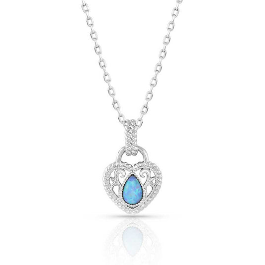 NC5114 - Montana Silversmiths Gleeful Heart Silver Necklace