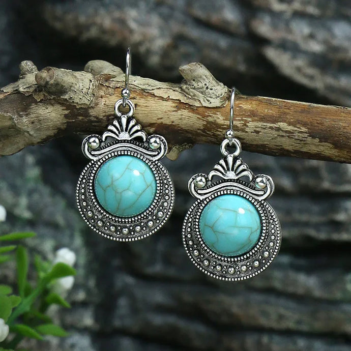 NIHER19 - Elegant Turquoise Earrings