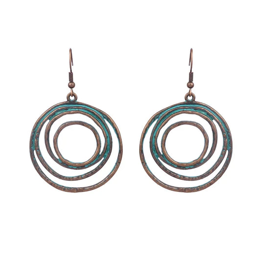 NIHER65 - Kaleidoscope Circular Earrings