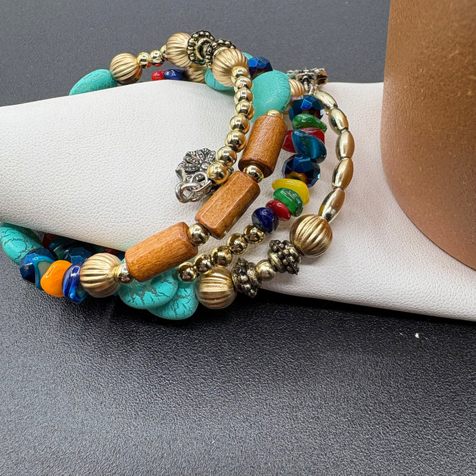 NIHBC51 - Colorful Boho Beaded Bracelet