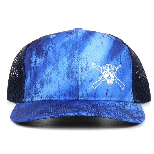 OUT5000 - Realtree Fishing Lt Blue/Navy Embroidered Cap