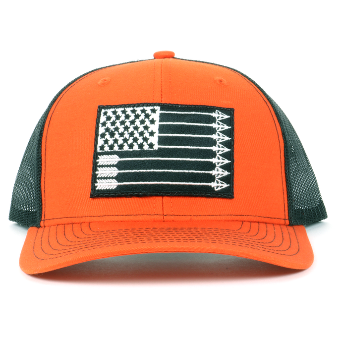 SA167 - Southern Addiction Orange/Black Arrows Flag Cap