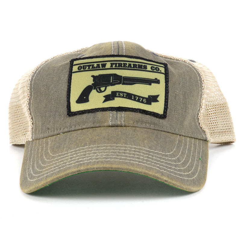 Load image into Gallery viewer, OUT5023 - Grey/Khaki Outlaw Firearms Co. Cap
