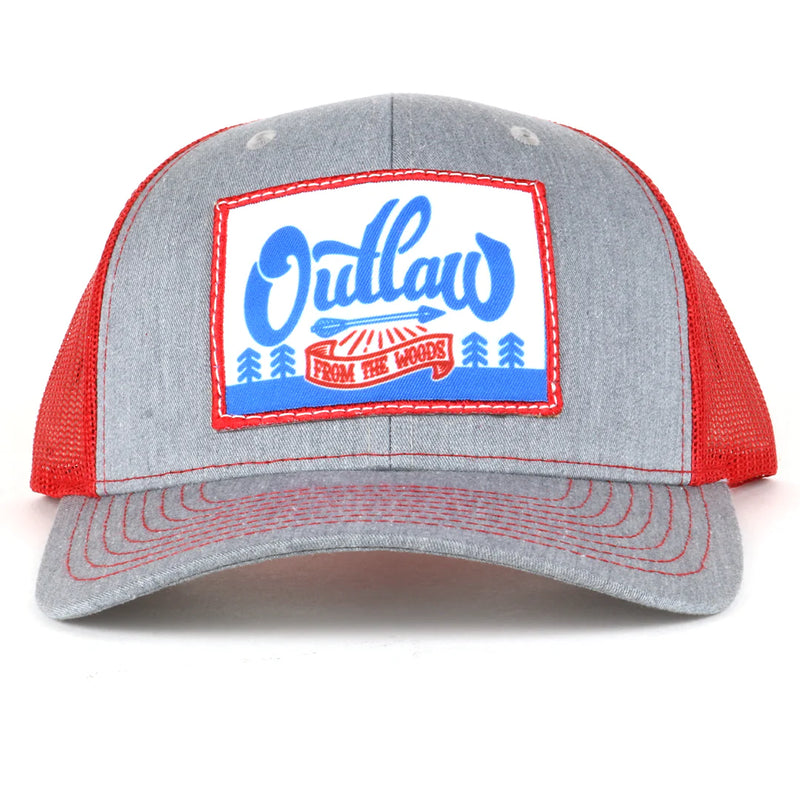 Load image into Gallery viewer, OUT5025 - Heather Gray/Red From The Woods Cap
