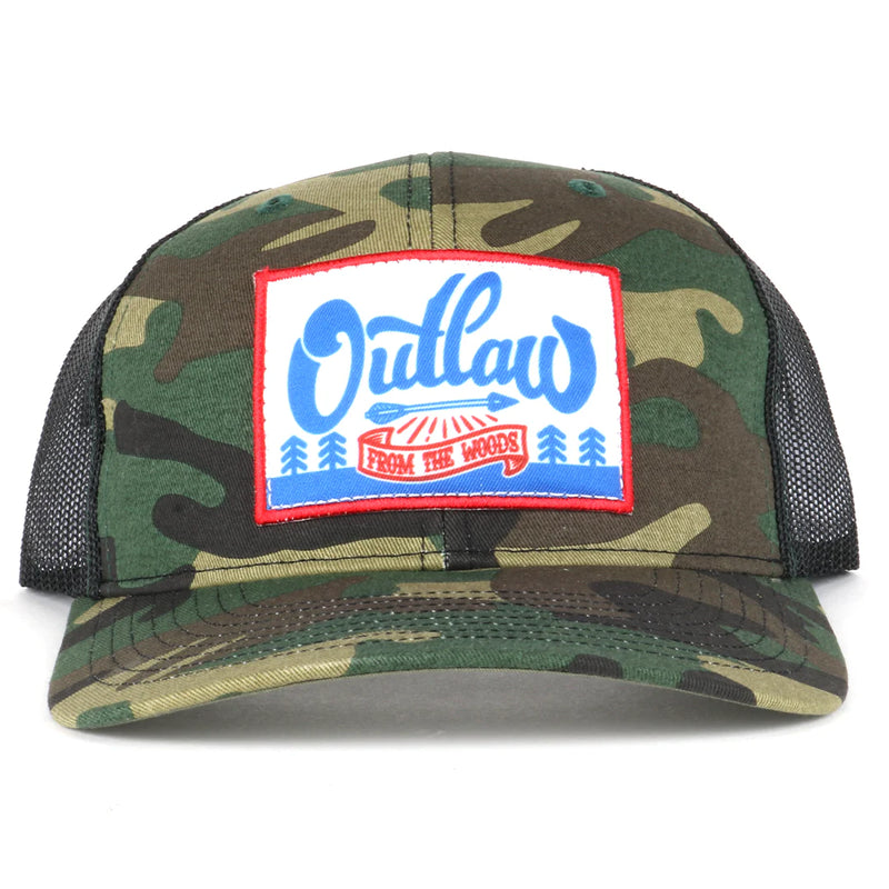 Load image into Gallery viewer, OUT5026 - Army Camo/Black From The Woods Cap
