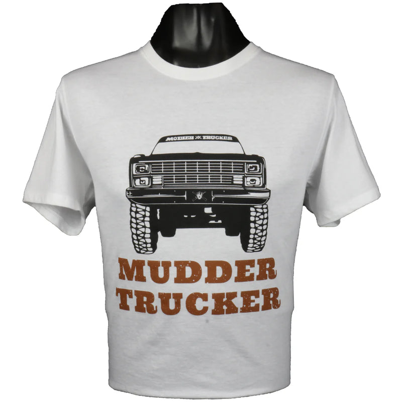 Load image into Gallery viewer, OUT60006 - Outlaw MUDDER TRUCKER White T Shirt
