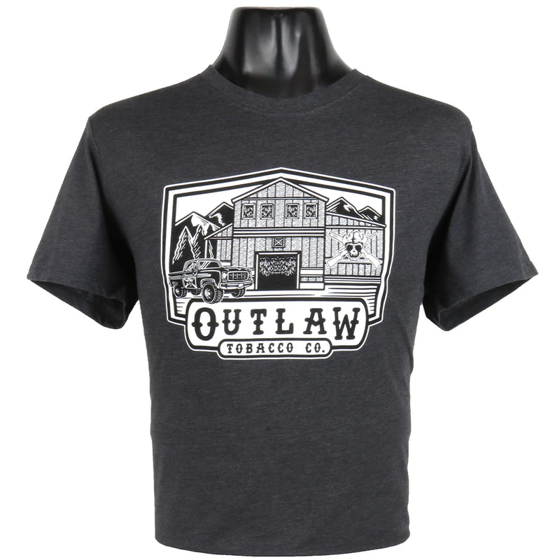Load image into Gallery viewer, OUT60009 - OUTLAW TOBACCO CO. Charcoal Heather T Shirt

