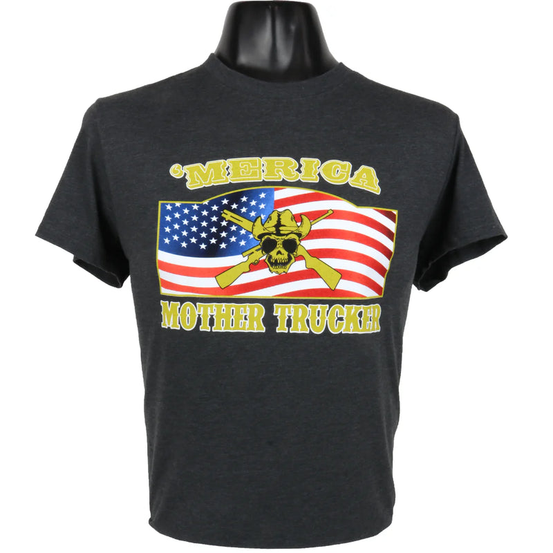 Load image into Gallery viewer, OUT60014 - Outlaw &#39;MERICA Charcoal Heather T Shirt
