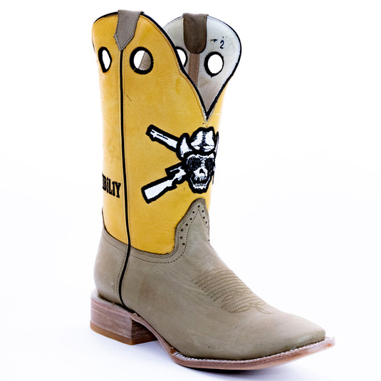 OUT8000 - RockinLeather Men's Outlaw "Yellow" Western Boot