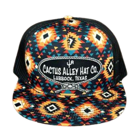 PH119-P198 - "Neck Rope-BLK" - CA Sunburst Aztec, Snapback Cap