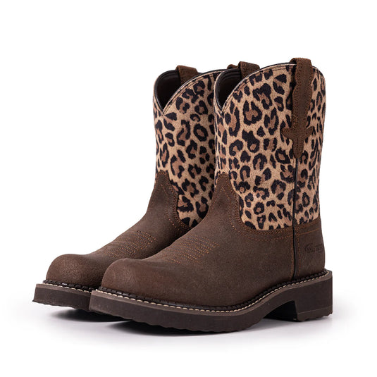 PLT303612 - Montana West Women's Mid-Calf Full Grain Leather, Round Toe