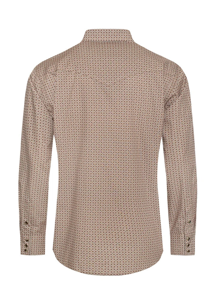 Load image into Gallery viewer, PS100L-1082 - Rodeo Clothing Men's Western Pearl Snap Print Shirt
