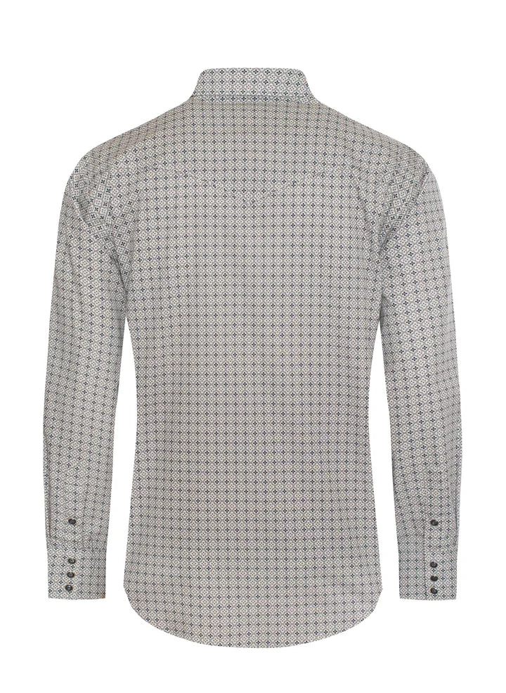 Load image into Gallery viewer, PS100L-1108 - Rodeo Clothing Men's Western Pearl Snap Print Shirt
