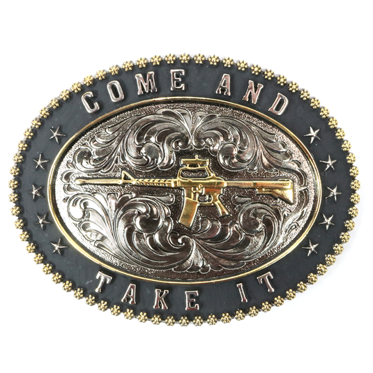 RLB004 - RockinLeather "Come And Take It" Belt Buckle