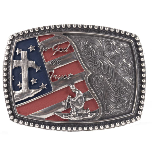 RLB008 - RockinLeather "In God We Trust" Belt Buckle