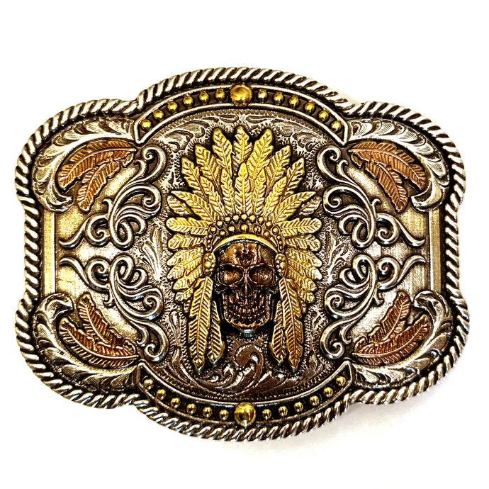 RLB010 - RockinLeather Indian Headdress Buckle