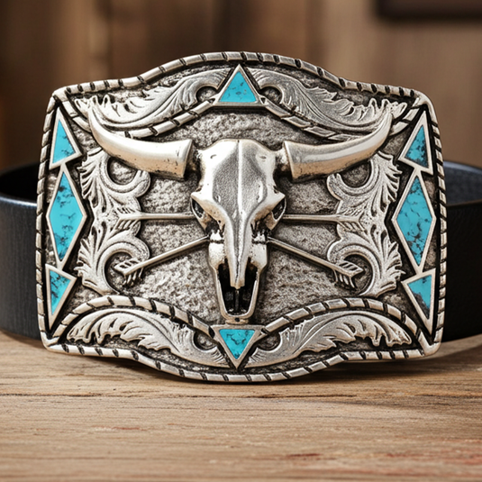 RLB512 - RockinLeather Steer Head Buckle