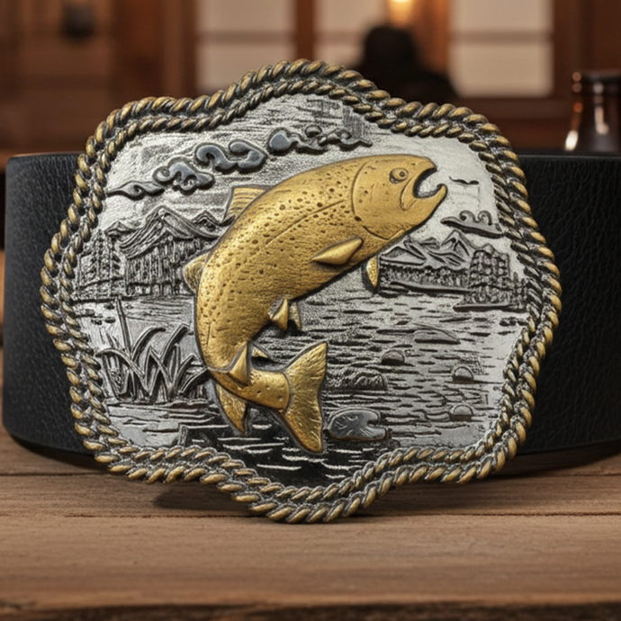 RLB520 - RockinLeather Fish Belt Buckle