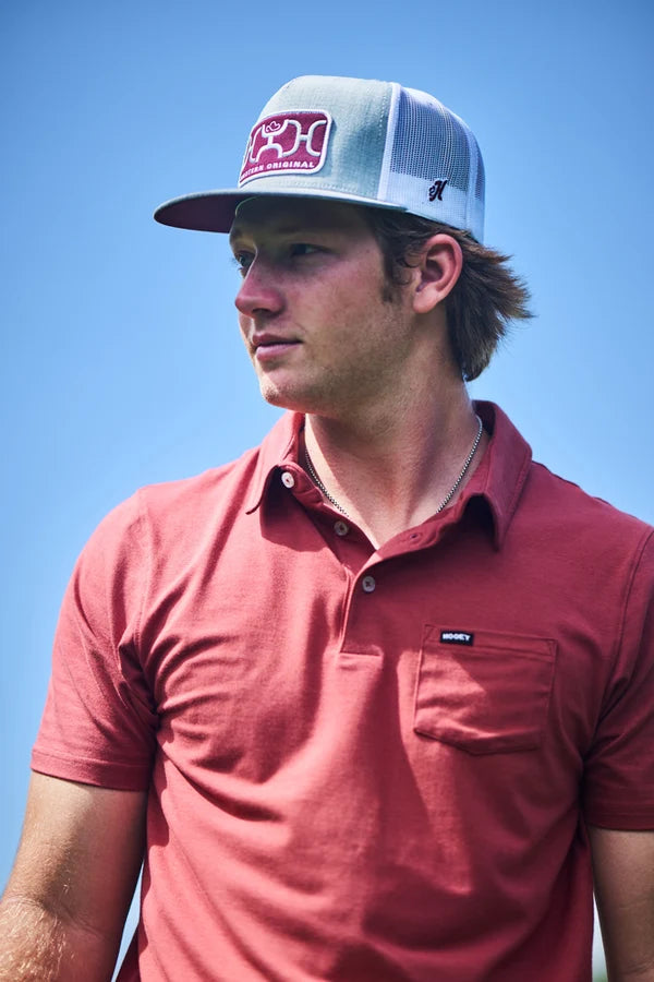 Load image into Gallery viewer, HP023OR - Hooey "Hot Shot" Marsala Polo
