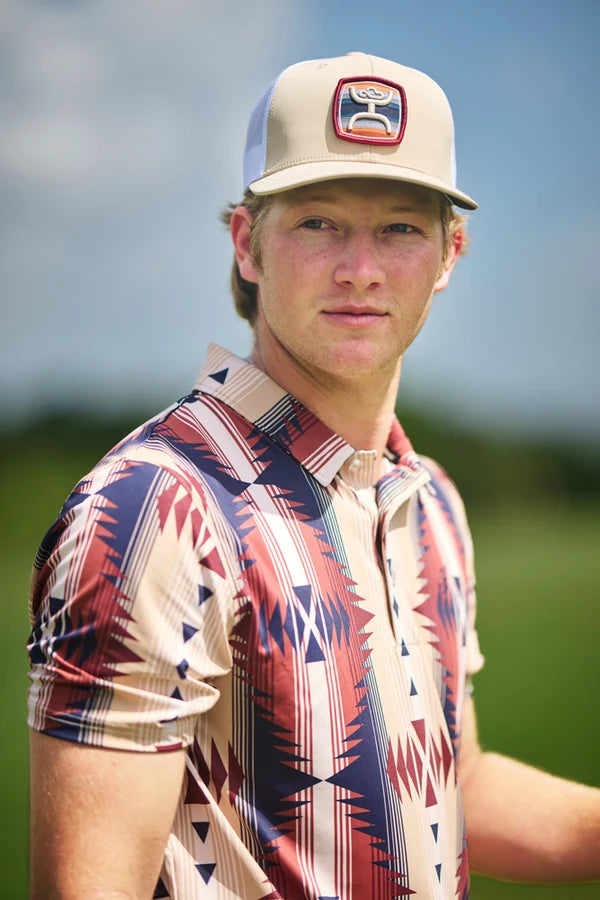 Load image into Gallery viewer, 2524T-TNWH - Hooey "Zenith" Hat Tan/White W/ Serape Patch
