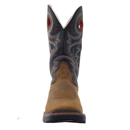 RW 1012 STWP - R. Watson Coffee Distressed Buffalo Steel Toe Waterproof Work Boots