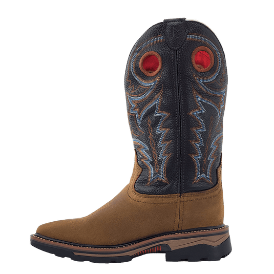 RW 1012 STWP - R. Watson Coffee Distressed Buffalo Steel Toe Waterproof Work Boots