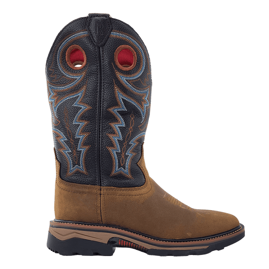 RW 1012 STWP - R. Watson Coffee Distressed Buffalo Steel Toe Waterproof Work Boots