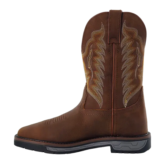 RW 1804 ST - R. Watson Men’s 11 " Cowhide Wide Square Steel Toe Work Boot